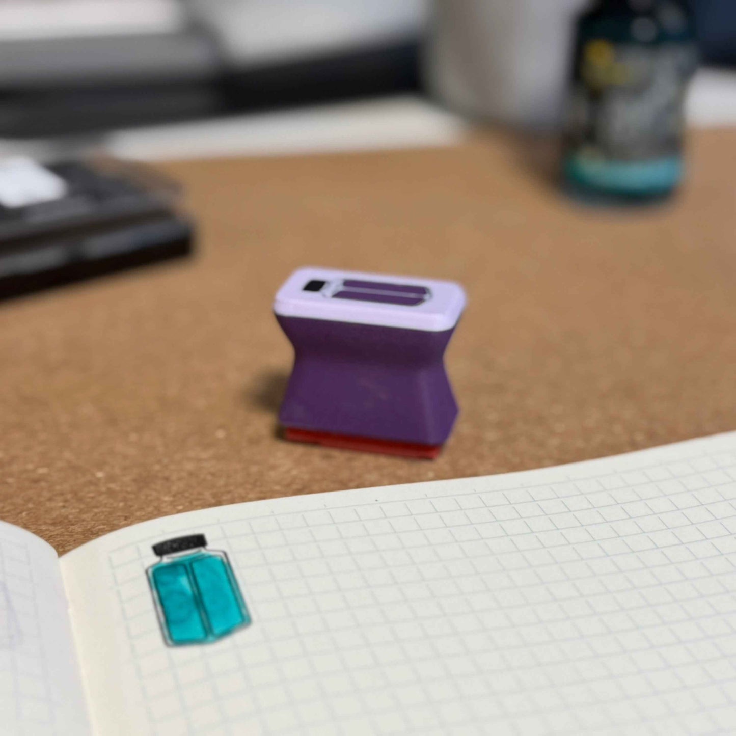 Swatch Stamp - Diamine Bottle