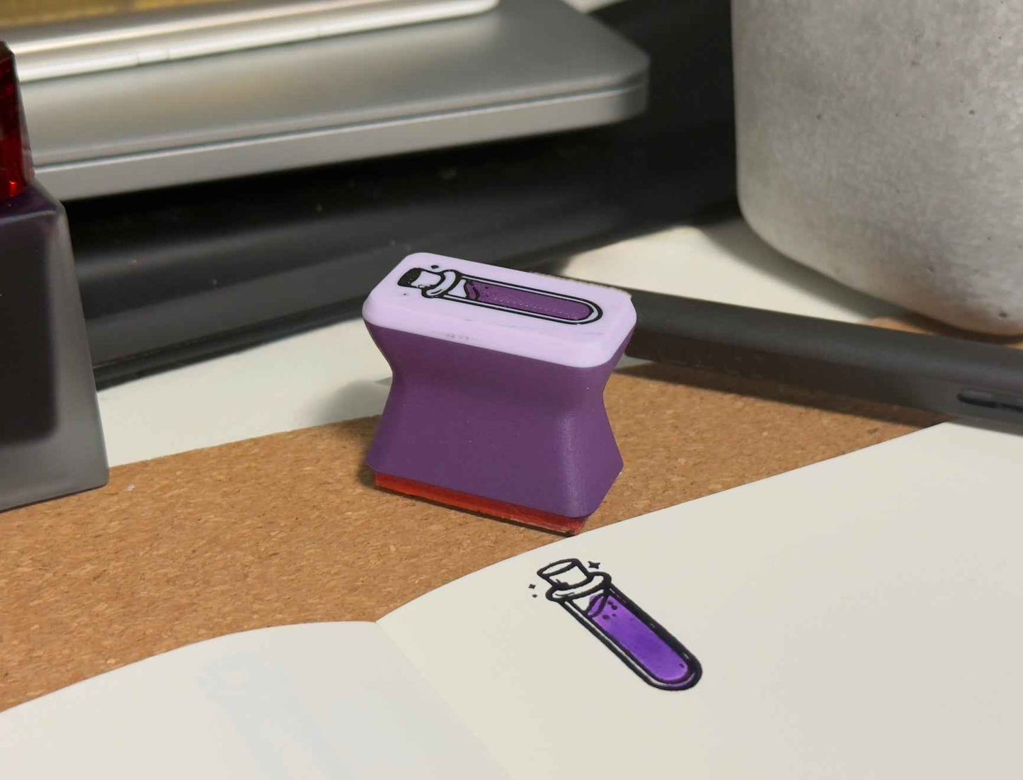 Swatch Stamp - Thin Potion Bottle